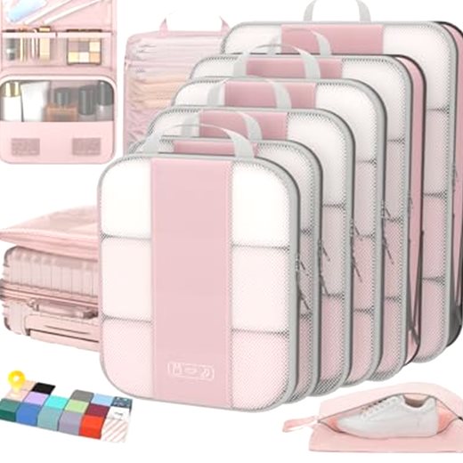 OlarHike 10-Pack Compression Packing Cubes for Travel Essentials