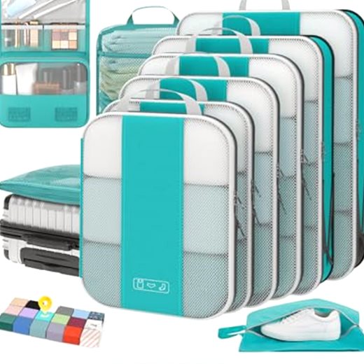 OlarHike 10 Set Compression Packing Cubes for Travel Essentials