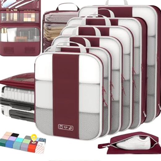 OlarHike 10 Set Compression Packing Cubes for Travel Essentials