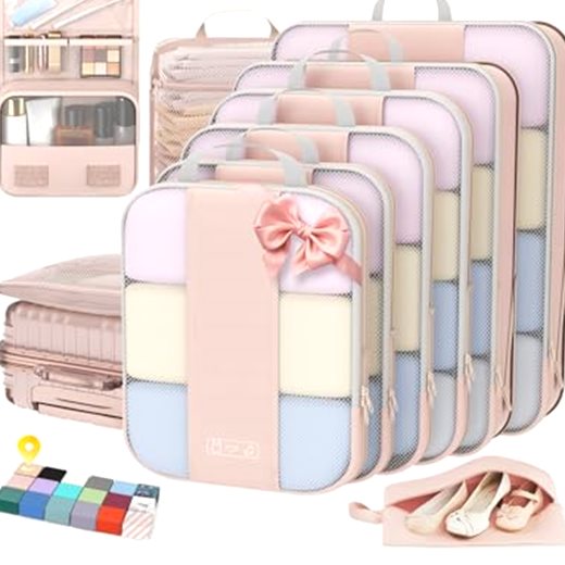 OlarHike 10 Set Compression Packing Cubes