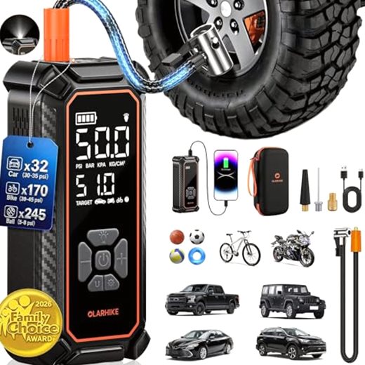 OlarHike 2-Pack Tire Inflator Bundle for 12000mAh &4000mAh