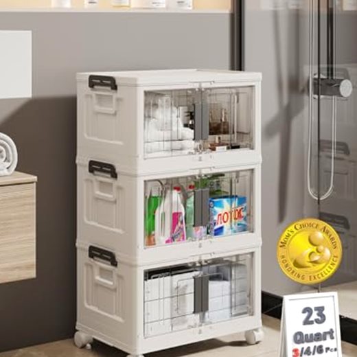 OlarHike 23QT Stackable Lockable Storage Bins with Lids