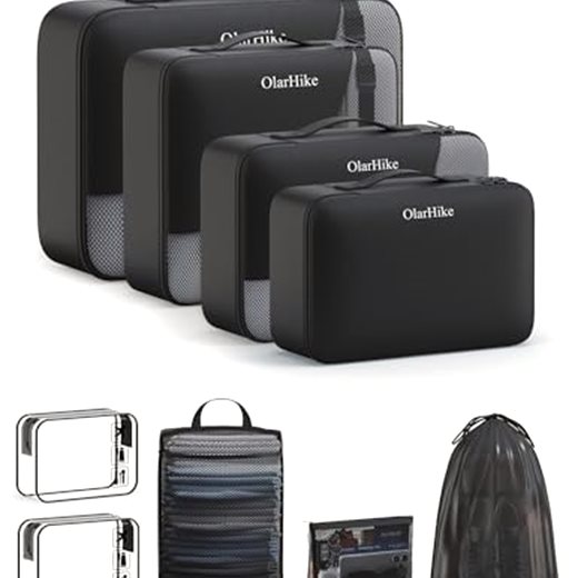 OlarHike 9 Set Packing Cubes for Travel