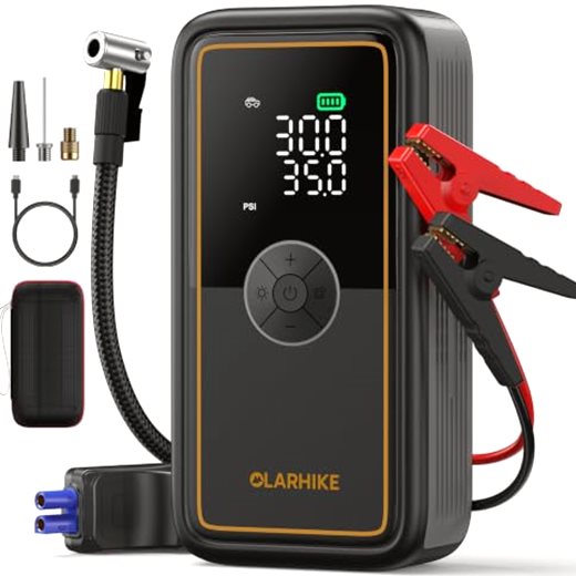 OlarHike Jump Starter with Air Compressor 3000A Portable Heavy Duty