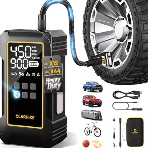 OlarHike 12000mAh Heavy Duty Tire Inflator Portable Air Compressor