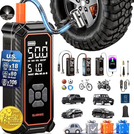 OlarHike Cordless Tire Inflator Bundle, 4000mAh + 6000mAh
